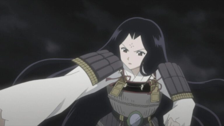 Midoriko fighting Naraku